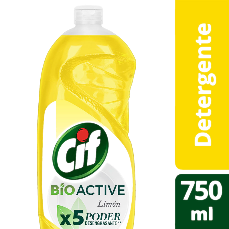 Detergente Cif Bio Active Limón 750 Ml
