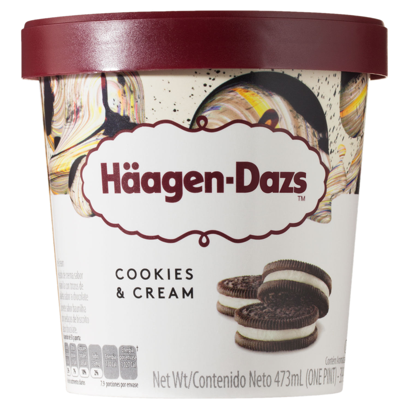 Helado Haagen Dazs Pinta Cookies Y Cream 473 Ml