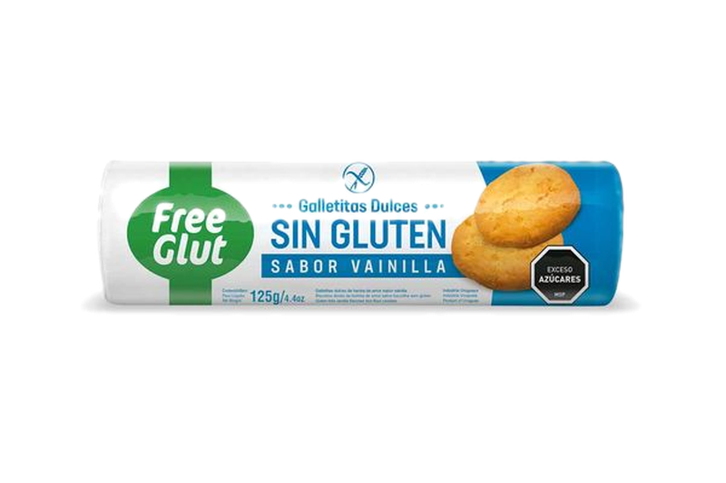 Galletas Dulces Sin Gluten Free Glut Sabor Vainilla 125 G