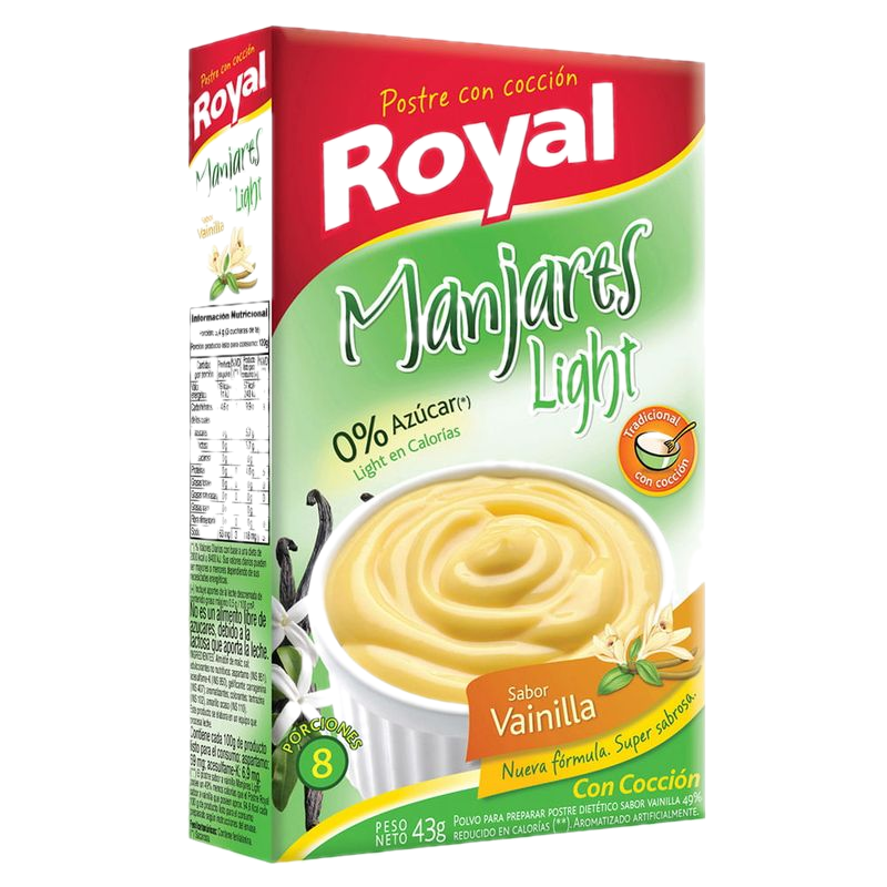 Postre Vainilla Light Royal Doble 43 G