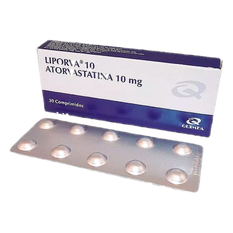 Liporva 10 Mg X 30 Comprimidos