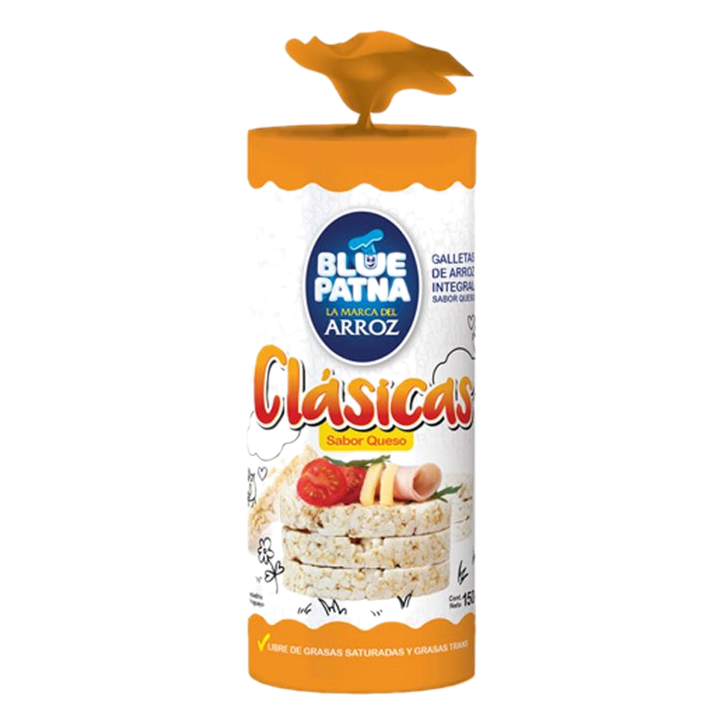 Galleta De Arroz Sabor Queso Blue Patna 150 G