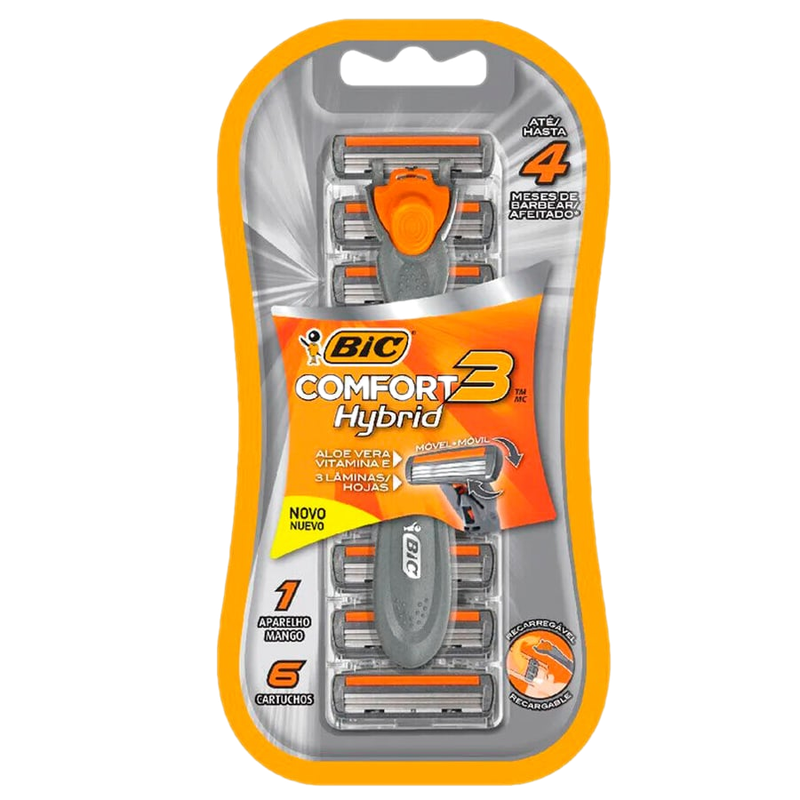 Afeitadora Bic Hybrid Advance + 6 Repuestos