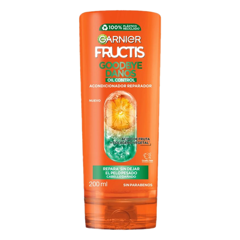 Acondicionador Garnier Fructis Goodbye Daños Oil Control Reparador 200 Ml