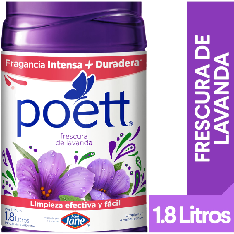 Limpiador Liquido Poett Multiespacios Lavanda 1.8 L
