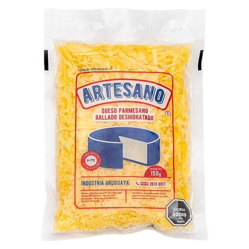 Queso Rallado En Hebras Artesano 150 G