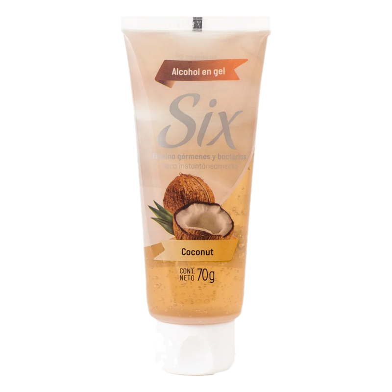 Alcohol En Gel Six Coconut 70 G