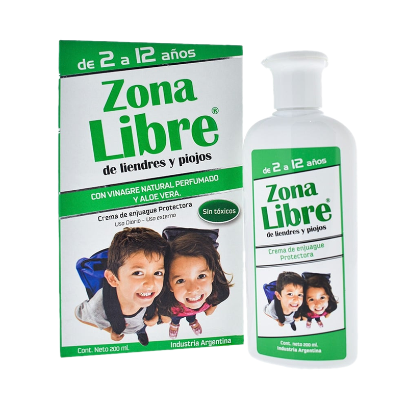 Piojicida Zona Libre Crema De Enjuague Protectora 200 Ml