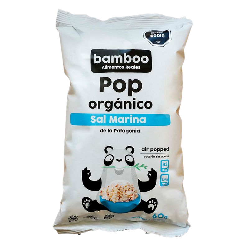 Pop Bamboo Orgánicos Sal Marina 60 G