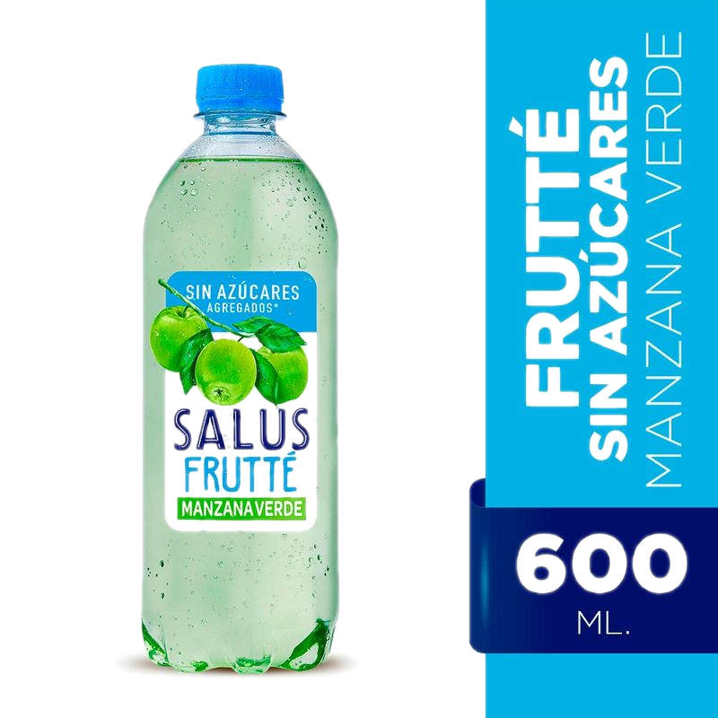 Agua Salus Frutté Sin Azúcar Manzana Verde 600 Ml