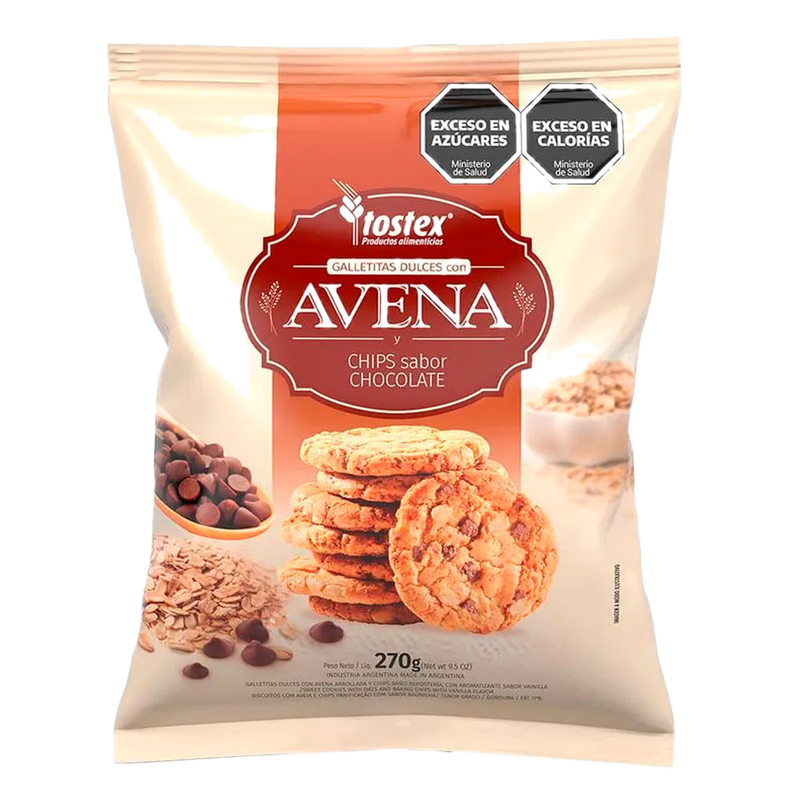 Galletitas De Avena Y Chips De Chocolate Tostex 270 G