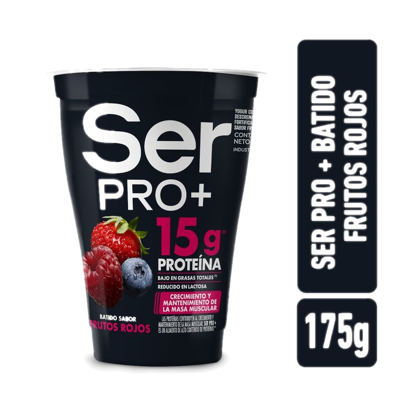 Yogur Ser Pro + Frutos Rojos 175 G