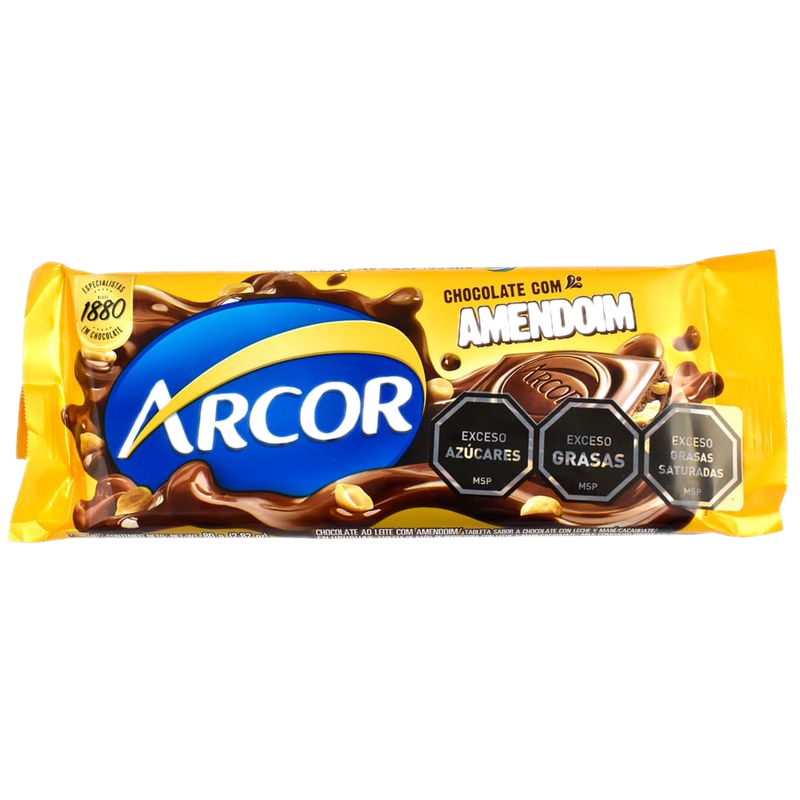 Chocolate Arcor Amendoim 80 G