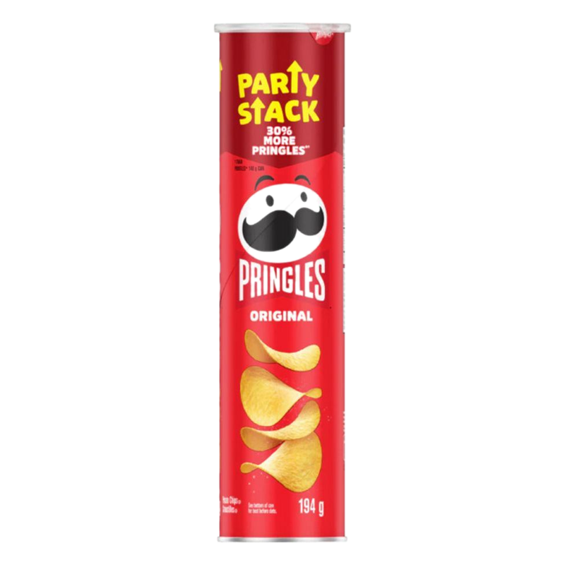 Papas Fritas Pringles Sabor Original Mega Can 194 G