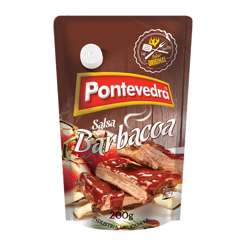 Salsa Barbacoa Pontevedra Con Tapon 200 G