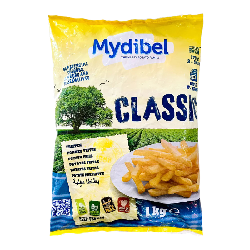 Papas Fritas Mydibel Corte Tradicional 1 Kg (classic 9/9)