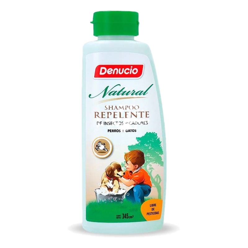 Shampoo Repelente Denucio Para Perros Y Gatos 345 Ml