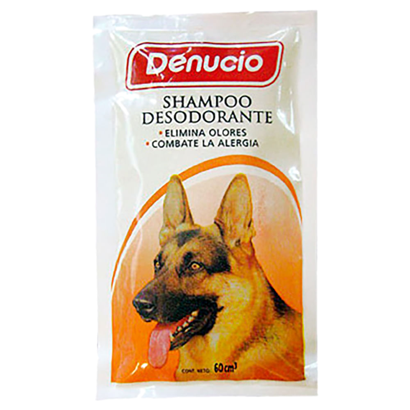 Shampoo Desodorante Para Perro Denucio Sachet 60 Ml