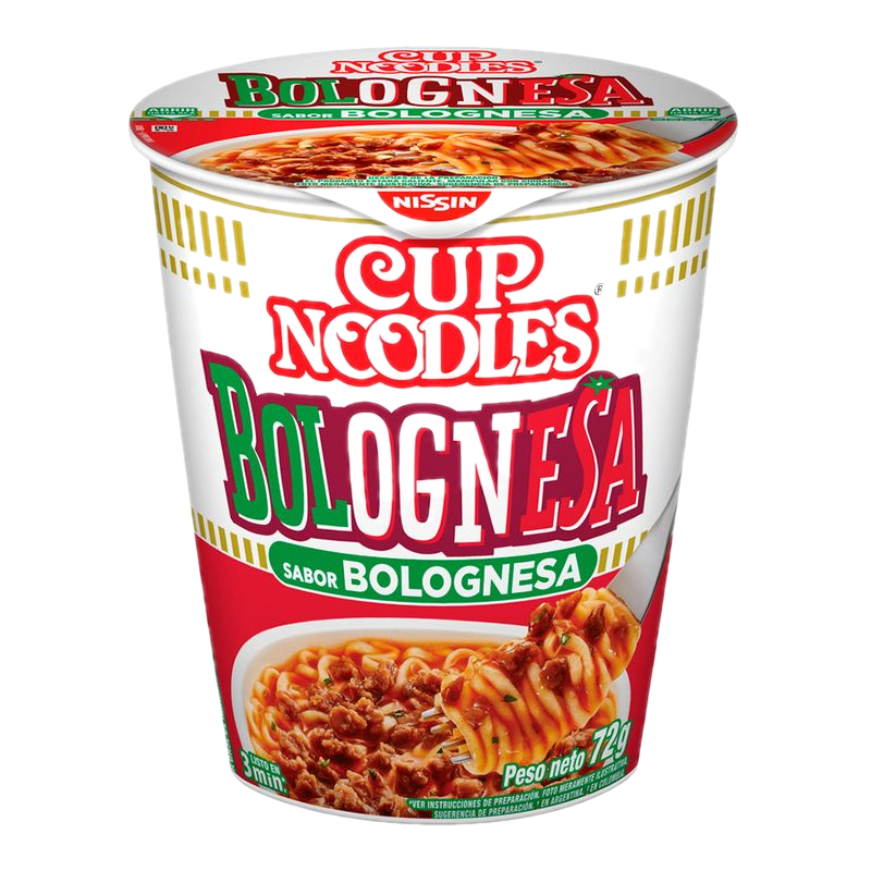 Sopa Nissin En Vaso Sabor Bolognesa 72 G