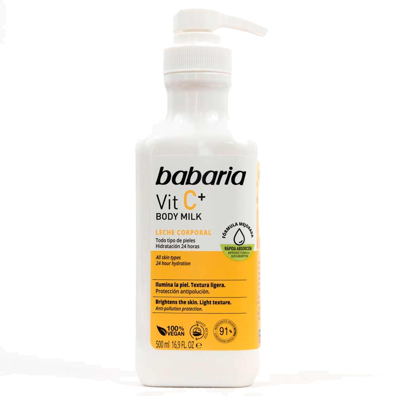 Crema Corporal Babaria Body Todo Tipo Piel Vitamina C+ 500 Ml