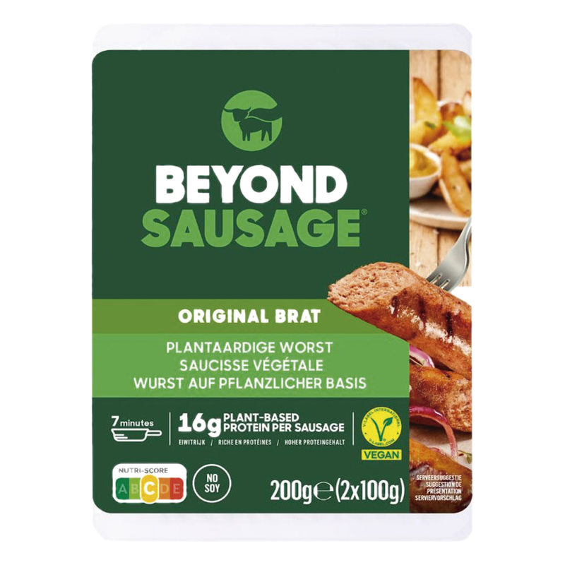 Salchicha Vegana Tipo Brat Beyond Meat 2 Unidades 100 G