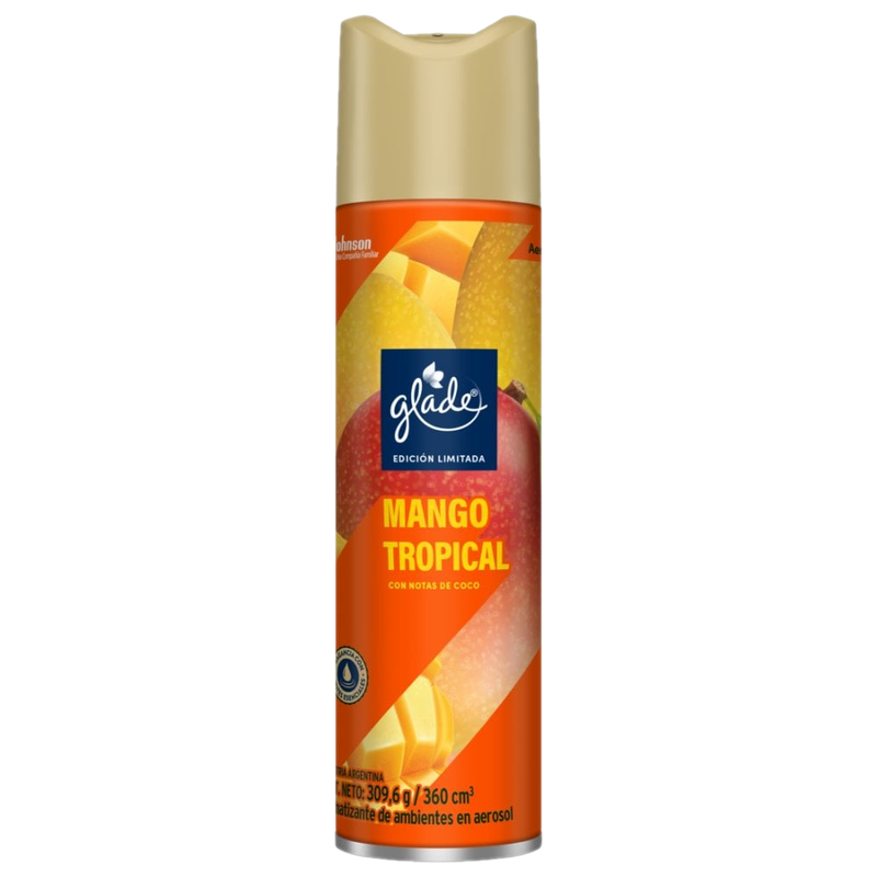Aromatizante De Ambiente Glade En Aerosol Mango Tropical 360 Ml