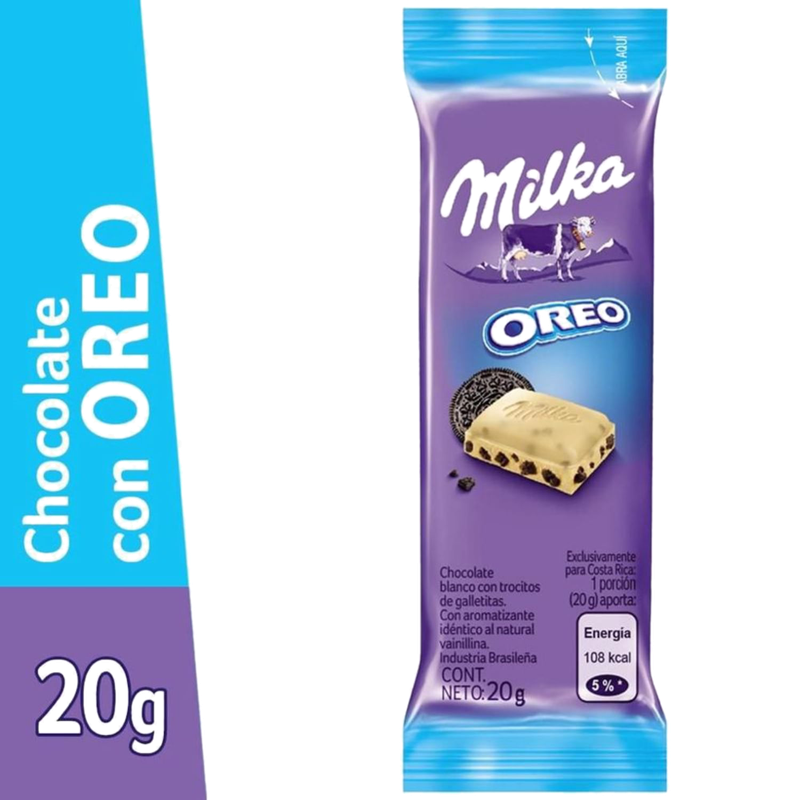 Chocolate Milka Oreo Blanco 20 G
