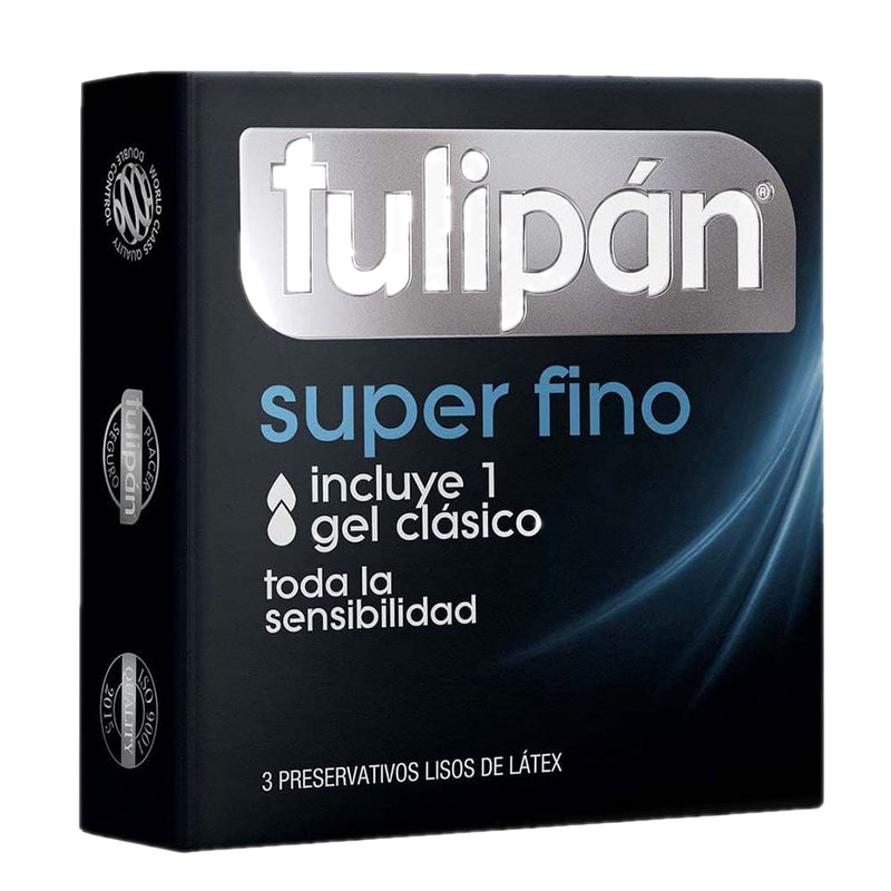 Preservativo Tulipán Súper Fino 3 Unidades