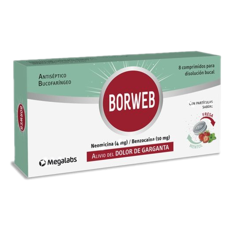 Borweb Odt Fresa Mentol X 8 Comprimidos