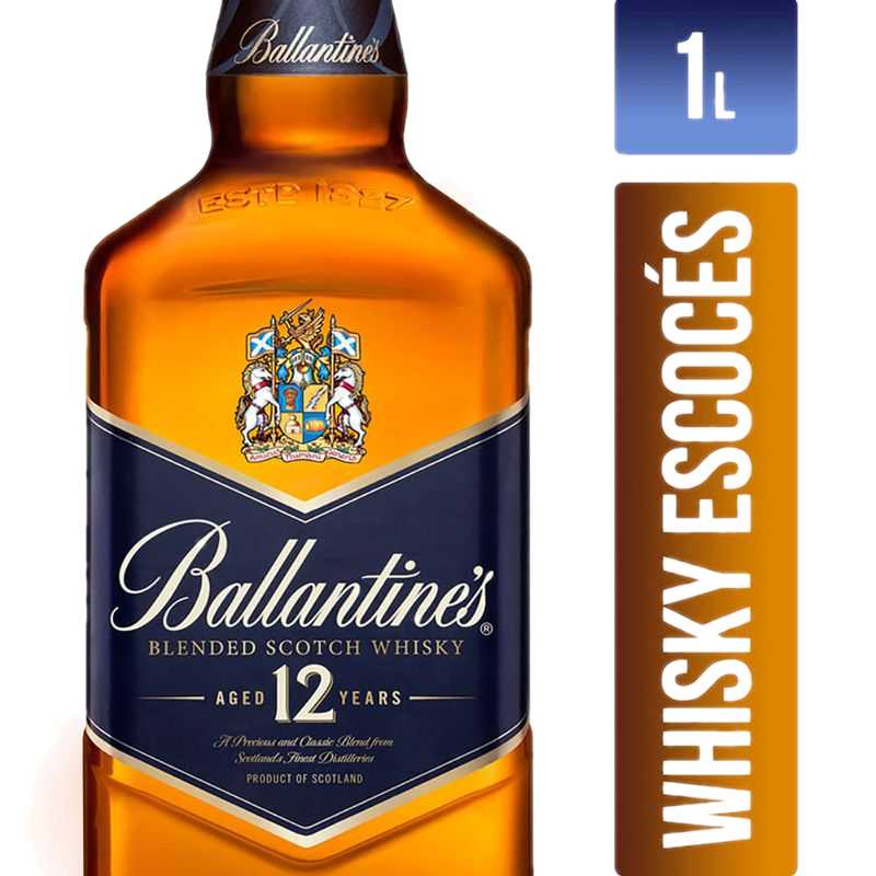 Whisky Escocés Ballantine's 12 Años 1 L