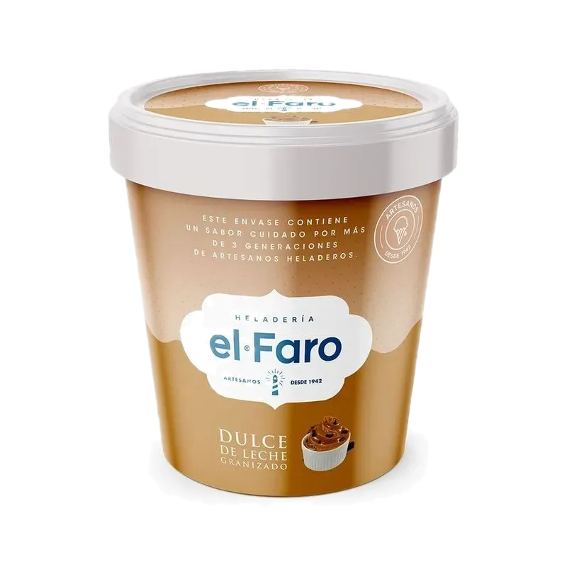 Helado Dulce De Leche Granizado El Faro 1100 Ml