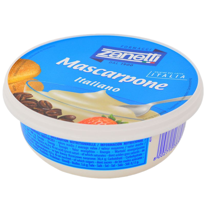 Queso Mascarpone Italiano Zanetti 250 G