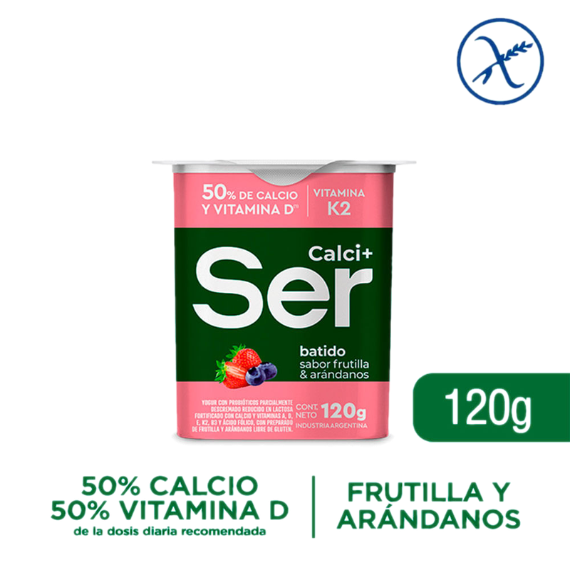 Yogur Ser Calcio + Frutilla Y Arandanos