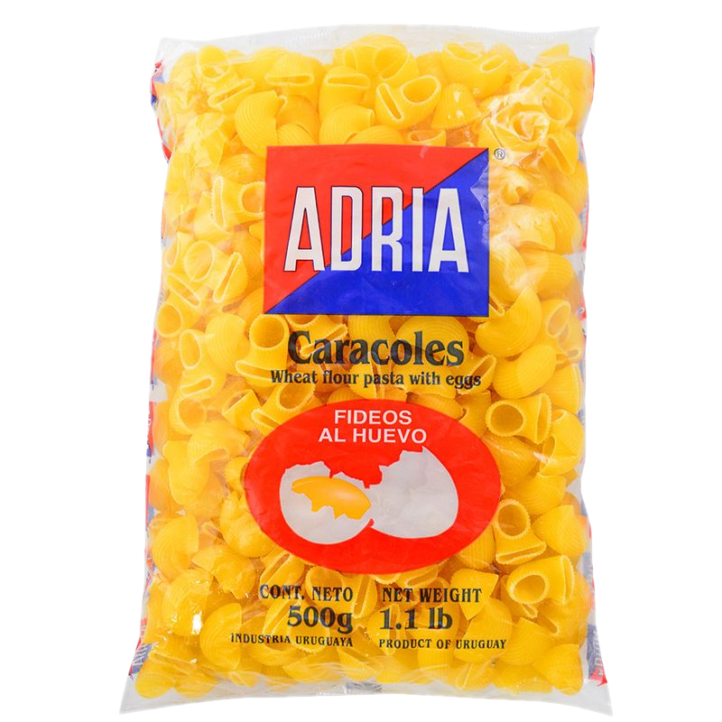 Fideos Al Huevo Adria Caracoles 500 G