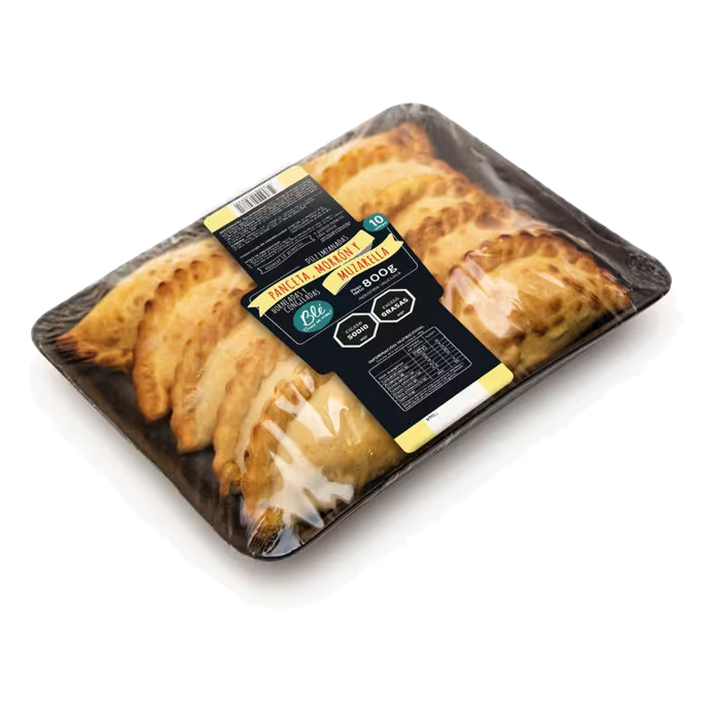 Empanadas De Panceta, Morrón Y Muzarella Ble 10 Unidades