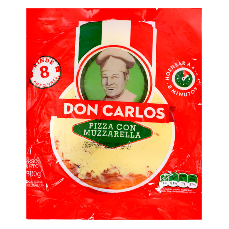 Pizza Con Muzzarella Don Carlos 36 Cm 1 Unidad