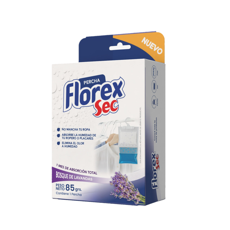 Absorbe Humedad Florex Percha Bosque De Lavandas 85 G