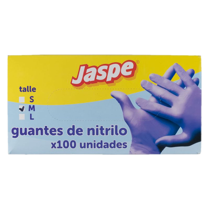 Guantes De Nitrilo Grandes Jaspe 100 Unidades