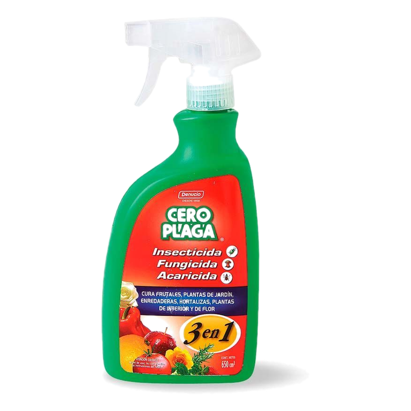 Fungicida 3 En 1 Cero Plaga 650 Ml