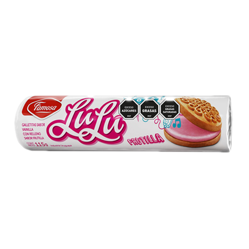 Galletitas Lulu Rellenas De Frutilla 115 G
