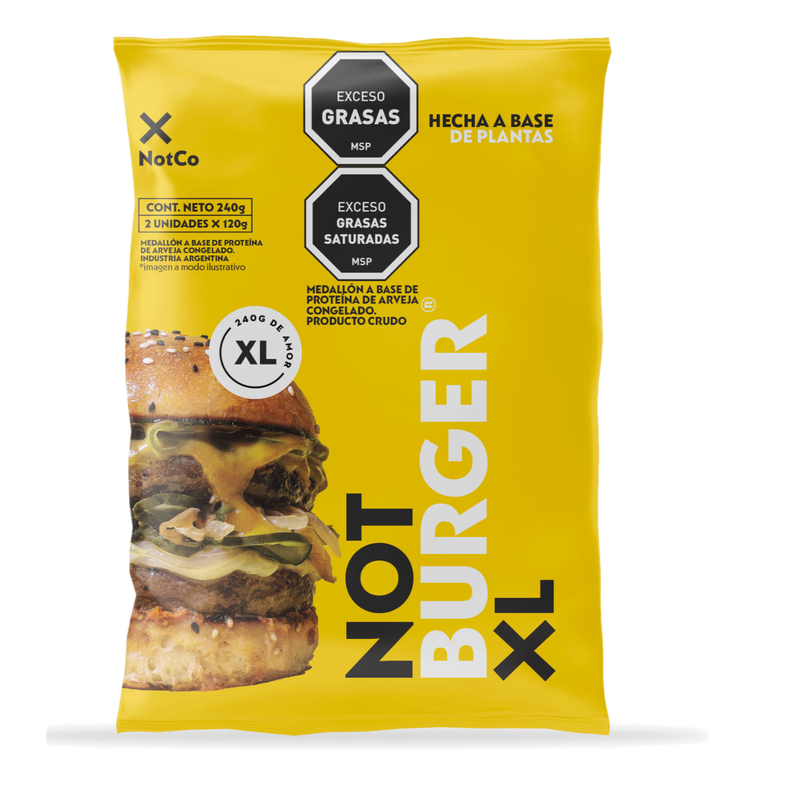 Hamburguesa Notco Notburger Xl 2 Unidades 240 G Vegan