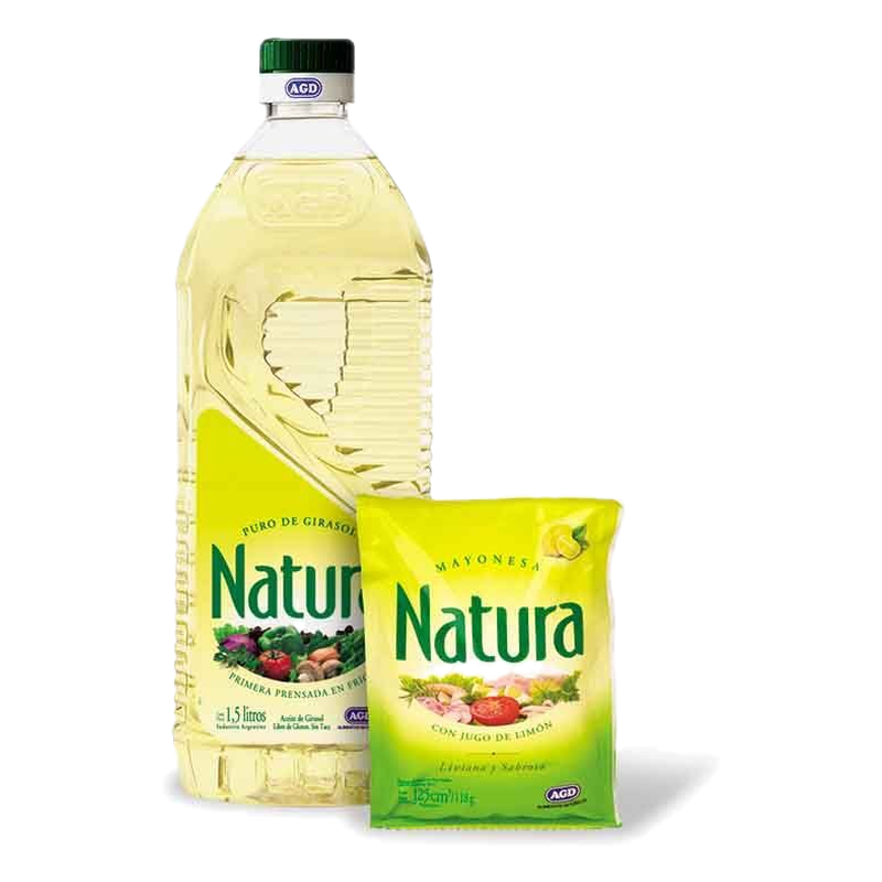Pack De Aceite Natura 1500 Ml + Mayonesa Natura 125 Ml