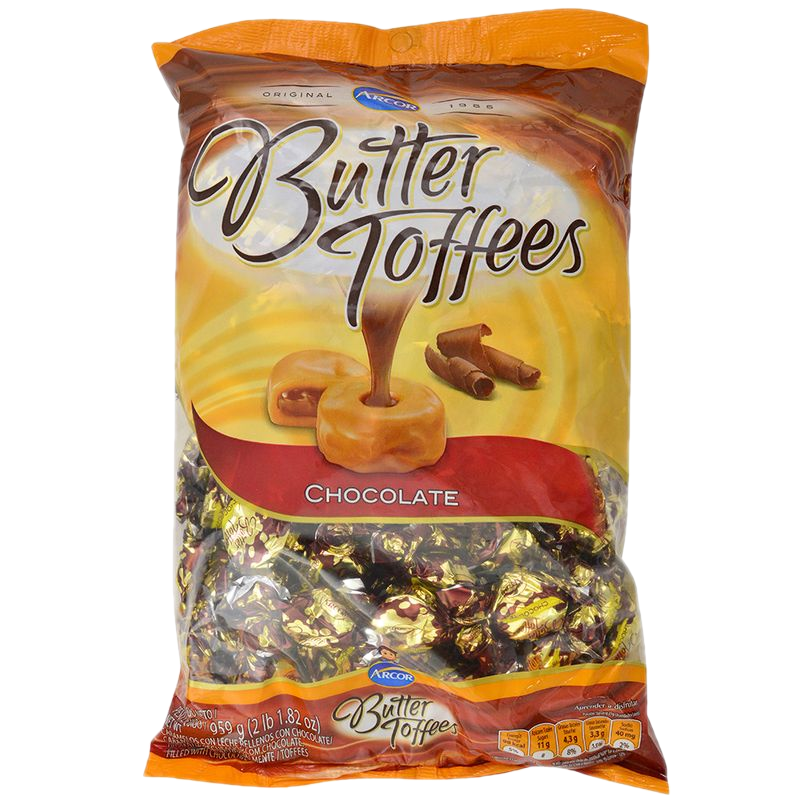 Caramelos Butter Toffees Chocolate 822 G