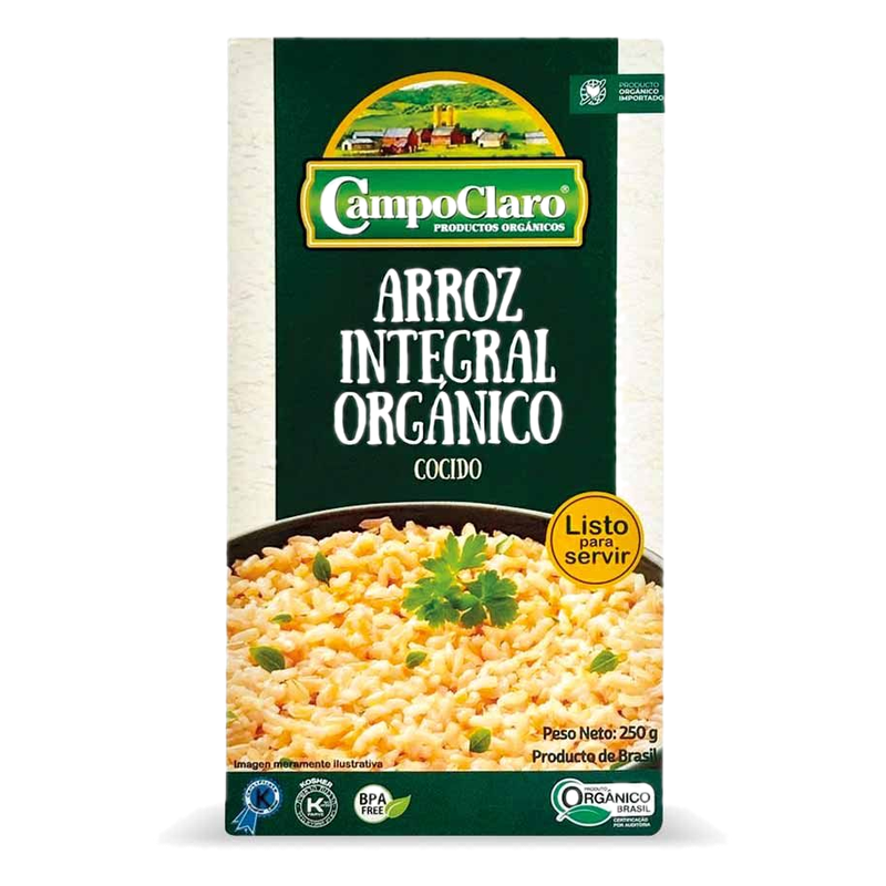 Arroz Integral Cocido Campo Claro 250 G