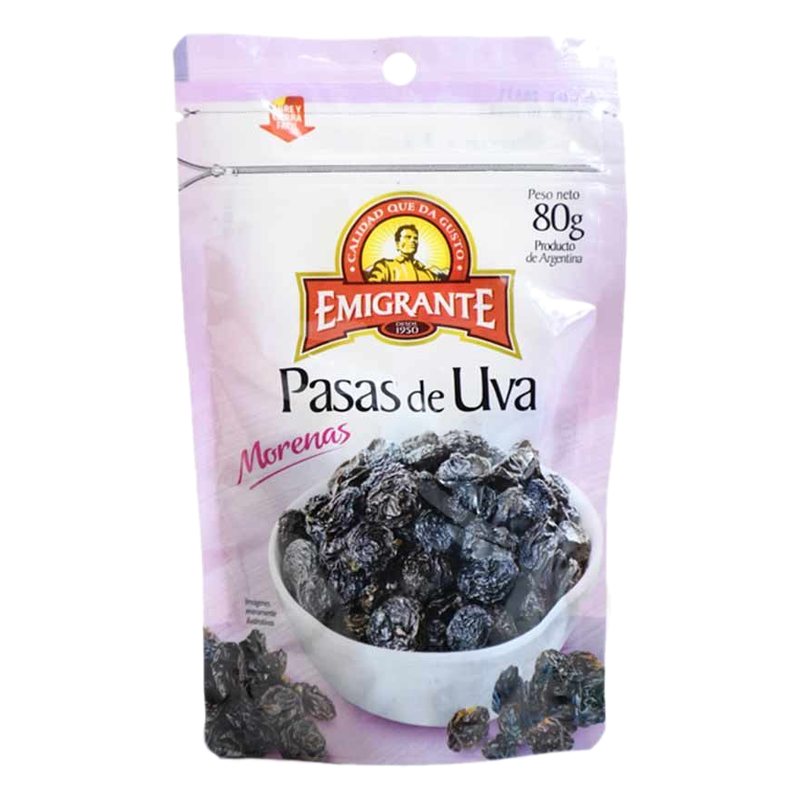 Pasas De Uva Morenas Emigrante 80 G