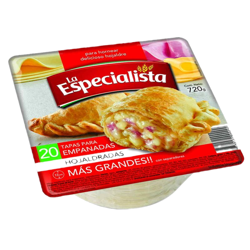 Tapa Empanadas La Especialista 20 Unidades 720 G