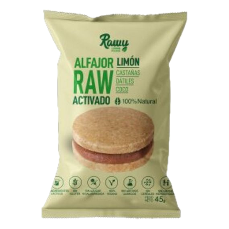 Alfajor Raw Limón Rawy 45 G
