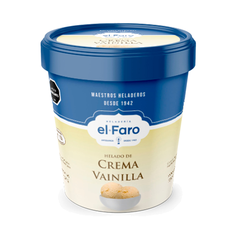 Helado El Faro Crema Vainilla 1100cc