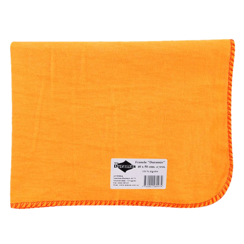 Franela Duramas Naranja 40x50 Cm