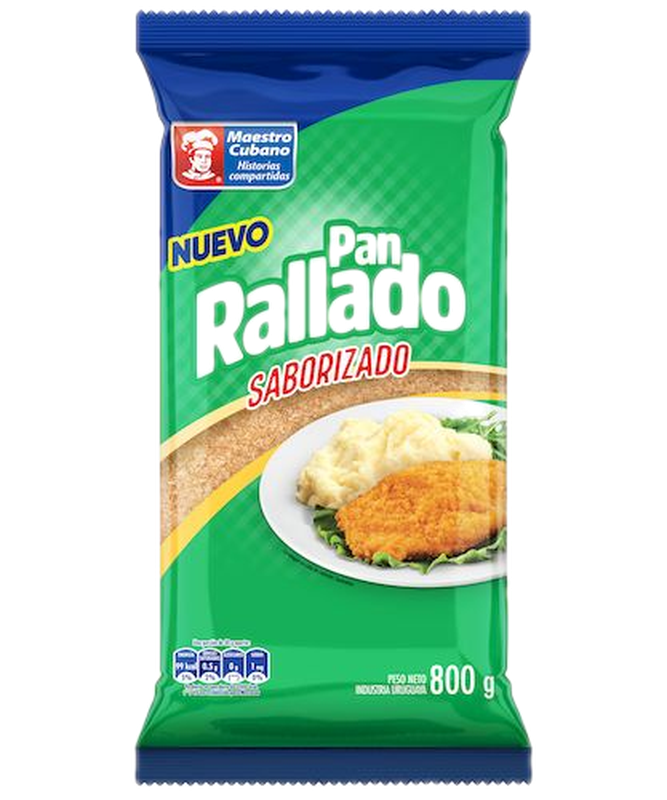 Pan Rallado Maestro Cubano Saborizado 800 G